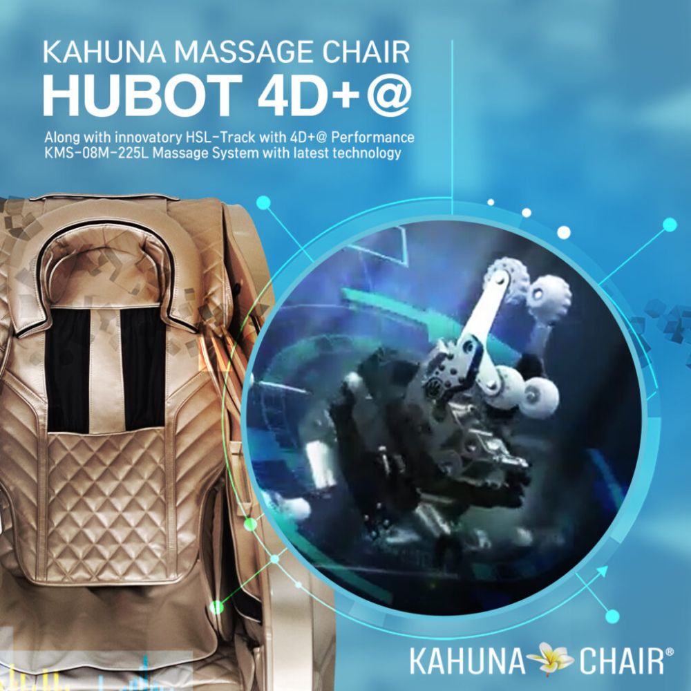 Kahuna Massage Chair 4D+HSL-Track Voice Recognition Zero-Gravity Full-Body Massage Chair, Tablet Remote Hubot4D