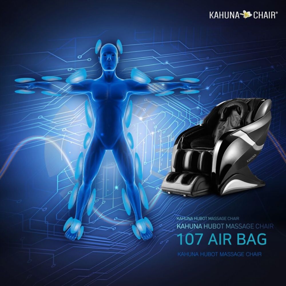 Kahuna Massage Chair 4D+HSL-Track Voice Recognition Zero-Gravity Full-Body Massage Chair, Tablet Remote Hubot4D