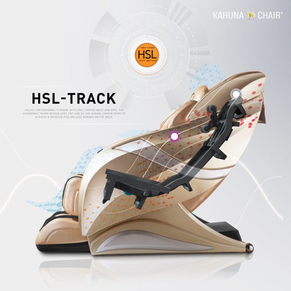 Kahuna Massage Chair 4D+HSL-Track Voice Recognition Zero-Gravity Full-Body Massage Chair, Tablet Remote Hubot4D