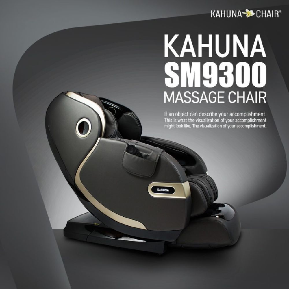 Kahuna Massage Chair 4D+@ Dual Air Float Flex HSL-track with Infrared heating SM-9300 Grey